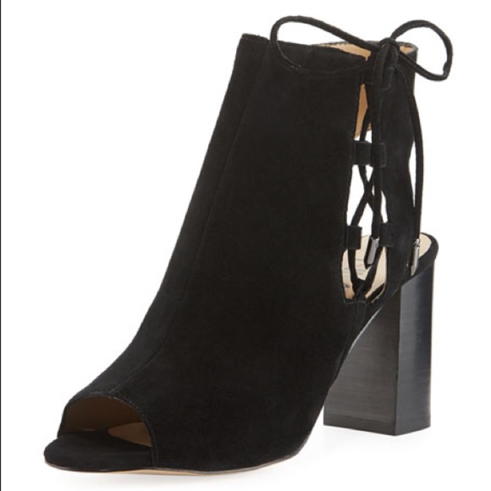 NWT Neiman Marcus Bryana Lace-Up Bootie/Sandal